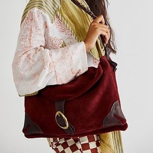 WE THE FREE Watson Messenger In Cherry Chocolate NWT OUT OF STOCK